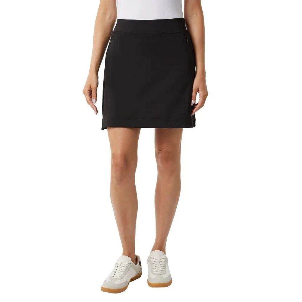 32 Degrees Cool Luxe Stretch Athletic Skort Black Zip Pockets Women’s Small